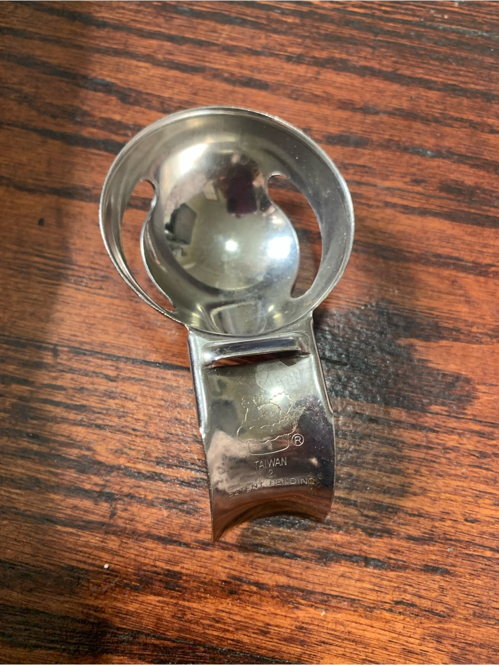 Retired Pampered Chef Egg Separator # 1185 Original Hen Logo Vintage 90s